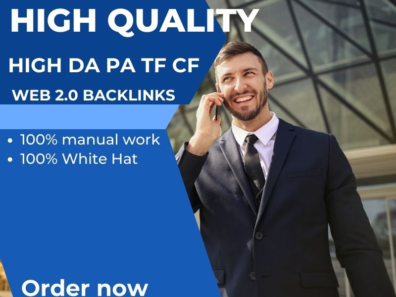 I will make 100 web 2.0 backlinks off page seo