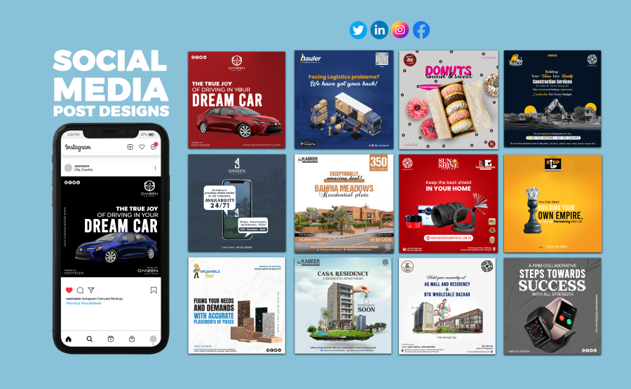 I will design social media posts, ads banner, post and story
