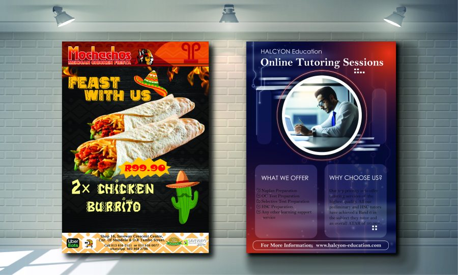 I will design modern Flyers, Posters, and, brochure designs