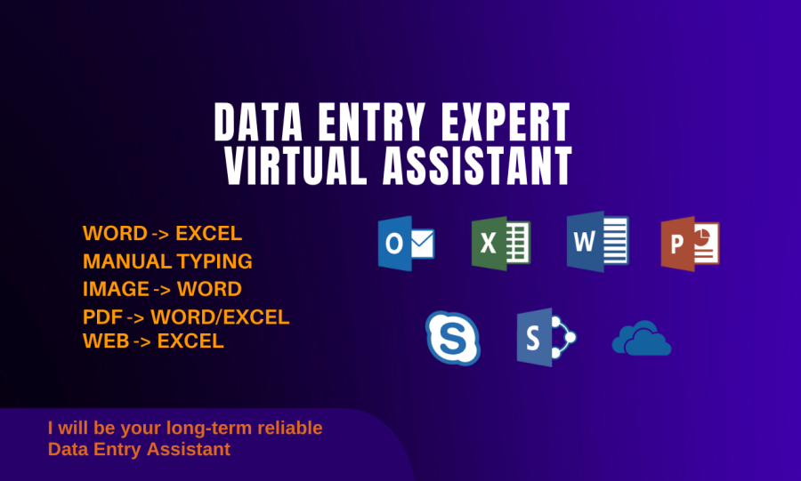 Data Entry Virtual Assistant Copy Paste Work Data Scraping 