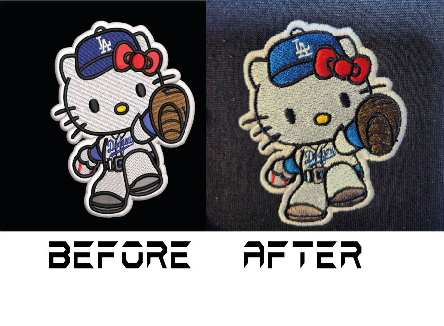 I will do embroidery digitizing design into dst, pes file in 1 hour