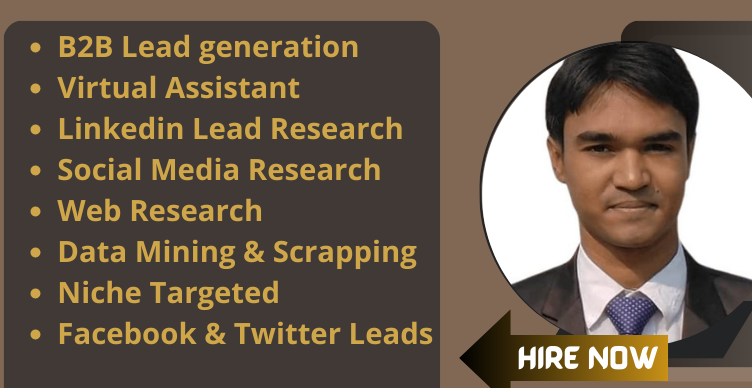 I will do B2B Lead Generation, LinkedIn leads, Email List and Prospect list