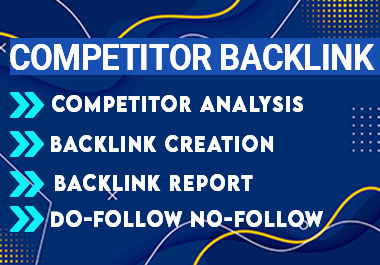 I will manually create 400 competitor backlinks, white hat off page SEO