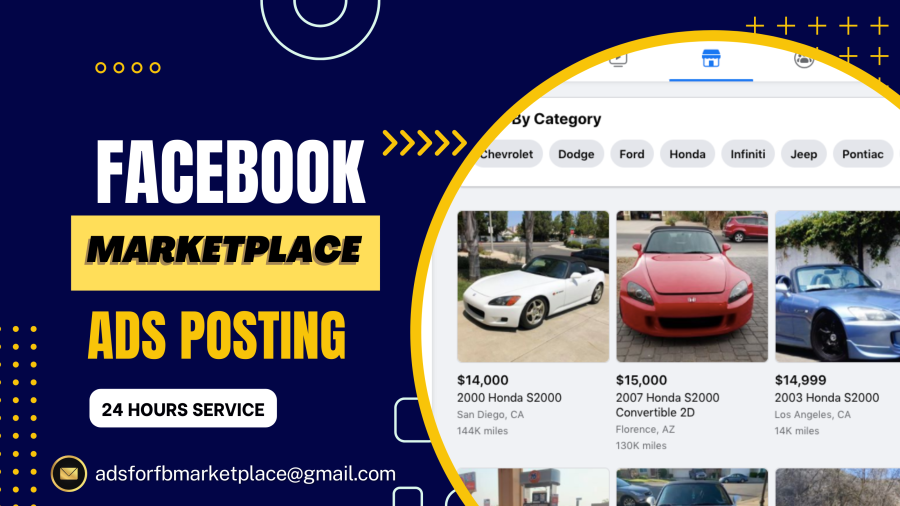I will list your product ads on Facebok marketplace 