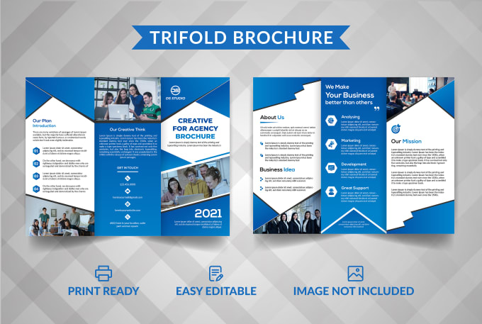 I will build a flyer, trifold bifold brochure, leaflet, postcard design for you