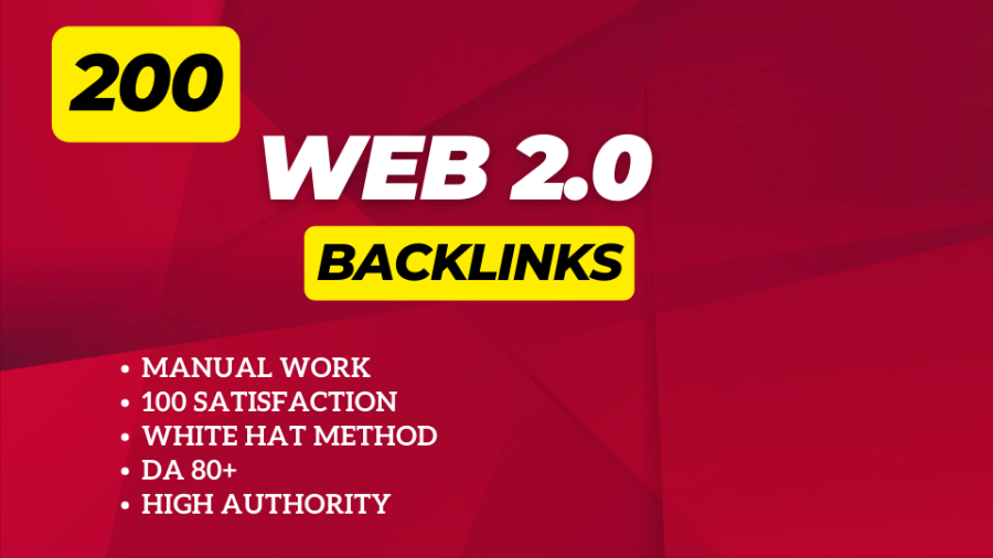 200 web 2.0 backlinks on 70+ sites, get dofollow backlinks on authority sites 