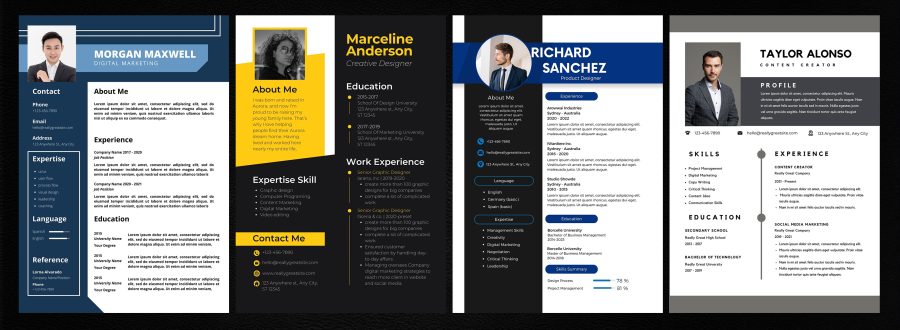 I will design professional attractive resume, CV, cover letter, write, within few hours