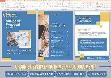 I will format, edit, redesign ms word template, editable microsoft word document, ppt