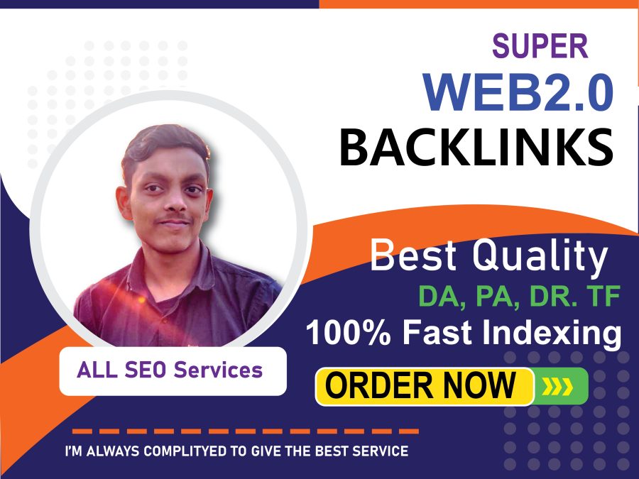 I will do 100 web 2 0 backlinks 