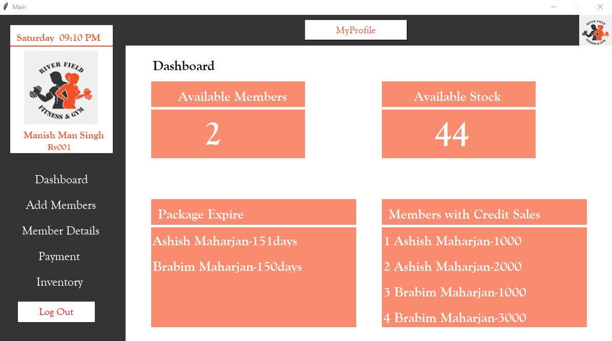 develop a python gui using tkinter with database integration