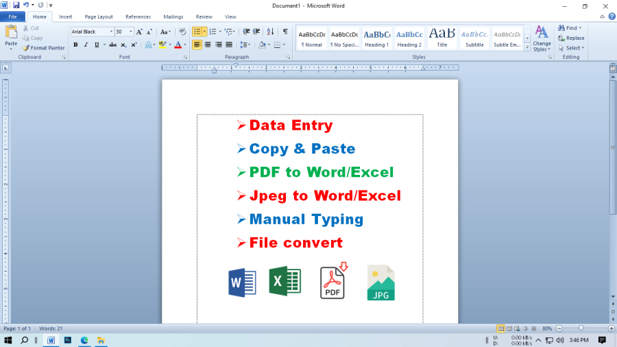 I will do any kind of data entry work for you
