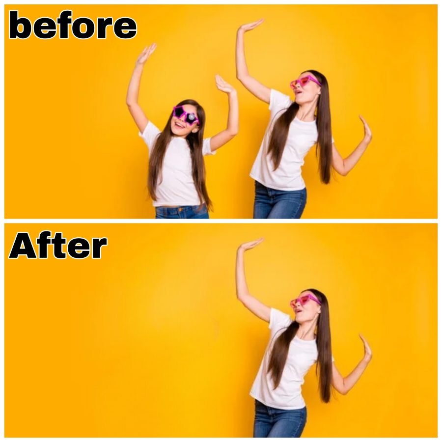 I will remove a person or object from a picture with photoshop