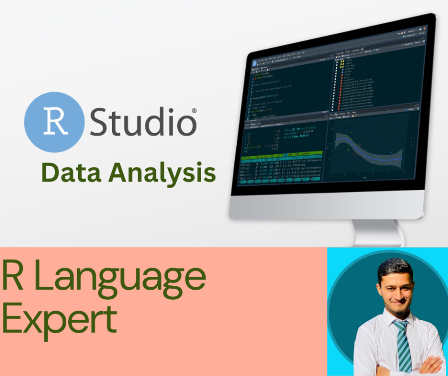 I Will do Data Analysis R language in R Studio 