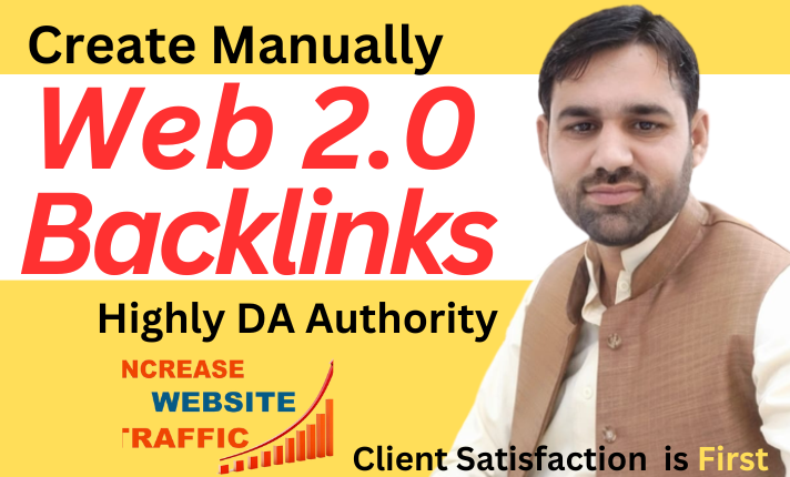 I will do web 2.0 backlinks from highly DA Authority 