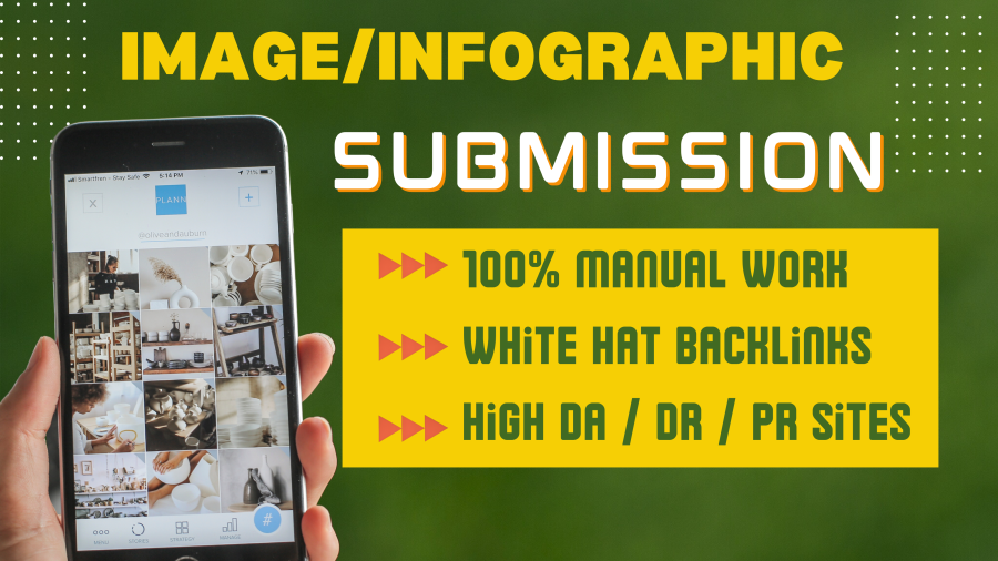Latest white hat 100% manual permanent seo dofollow 30 image submission backlinks. 