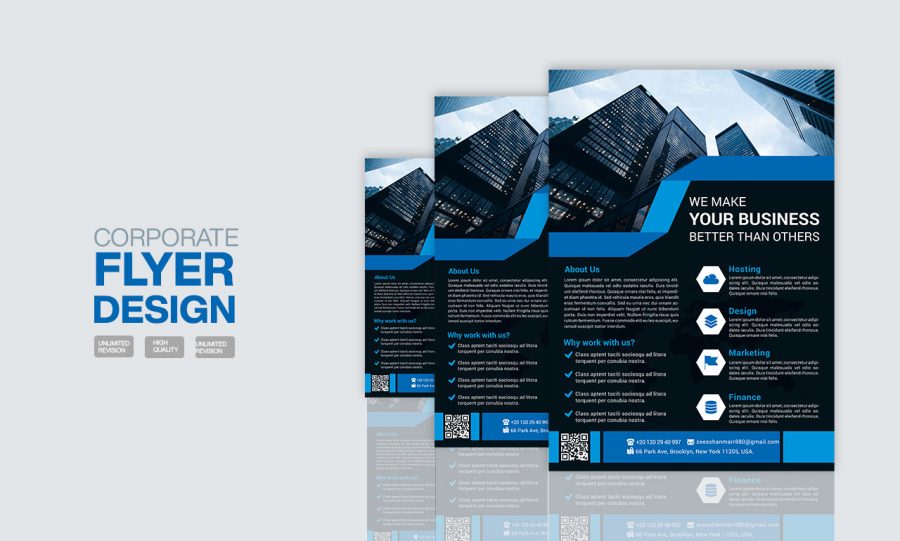 i will design a business flyer with in 10 hours