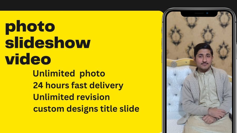 I will create photo slideshow,promo video with music 
