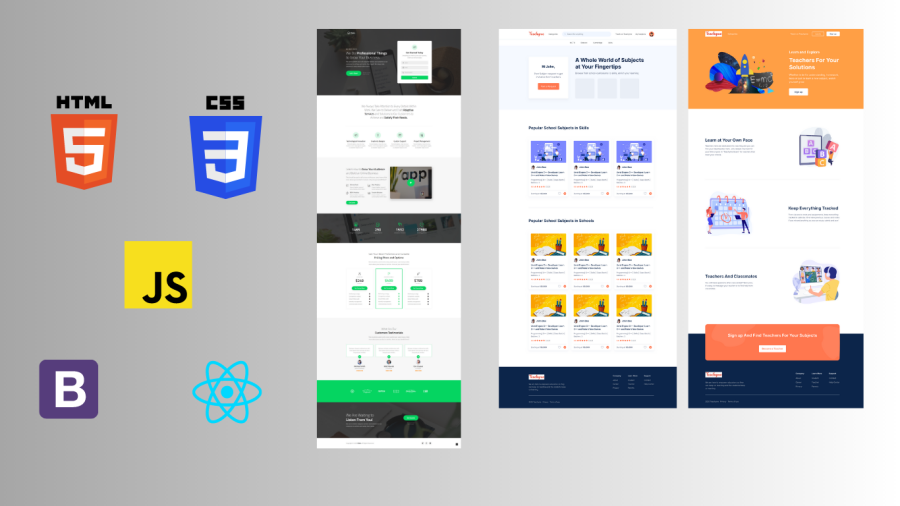 Front End Developer using HTML ,CSS ,JAVASCRIPT & BOOTSTRAP