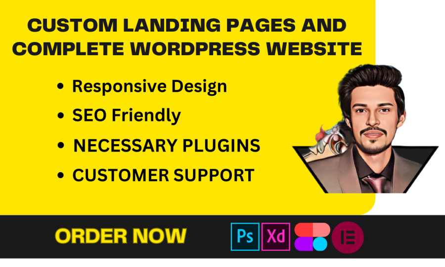 Custom Landing pages and Complete WordPress Website 