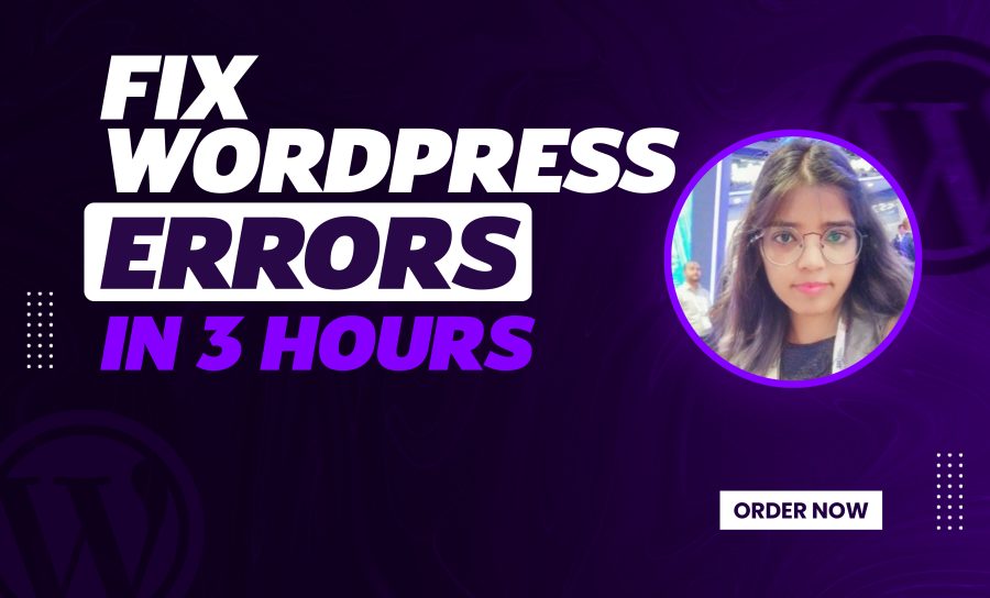 fix any type of WordPress issues, errors, bugs in 3 hours
