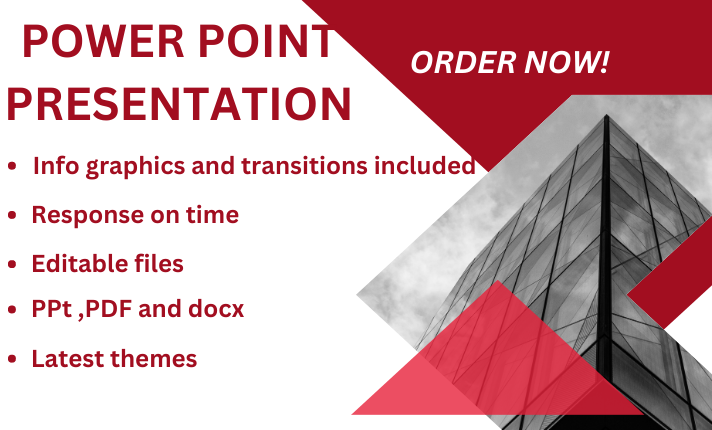 I will make elegant power point slides