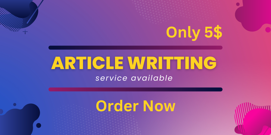 I will write article and data typing.