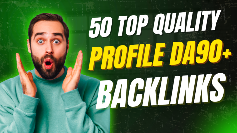 50 DA90+ High-Authority Profile Backlinks for Website Authority
