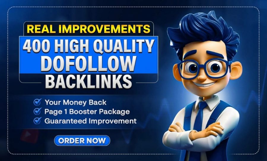 Real Improvements 400 High Quality Dofollow Backlinks Service