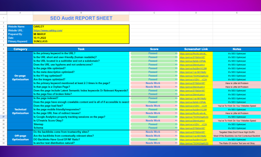 I will provide website SEO audit, analysis, report and action plan service