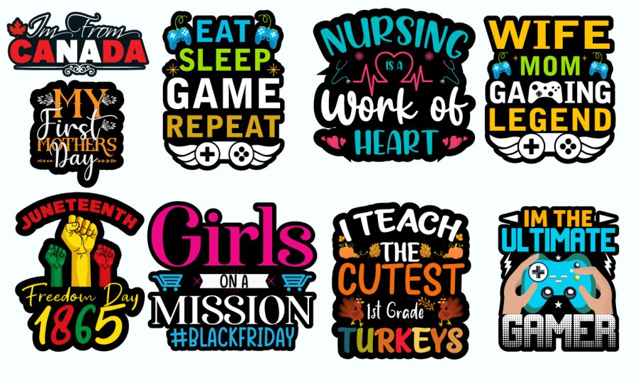 I will do typography sticker design and custom label design