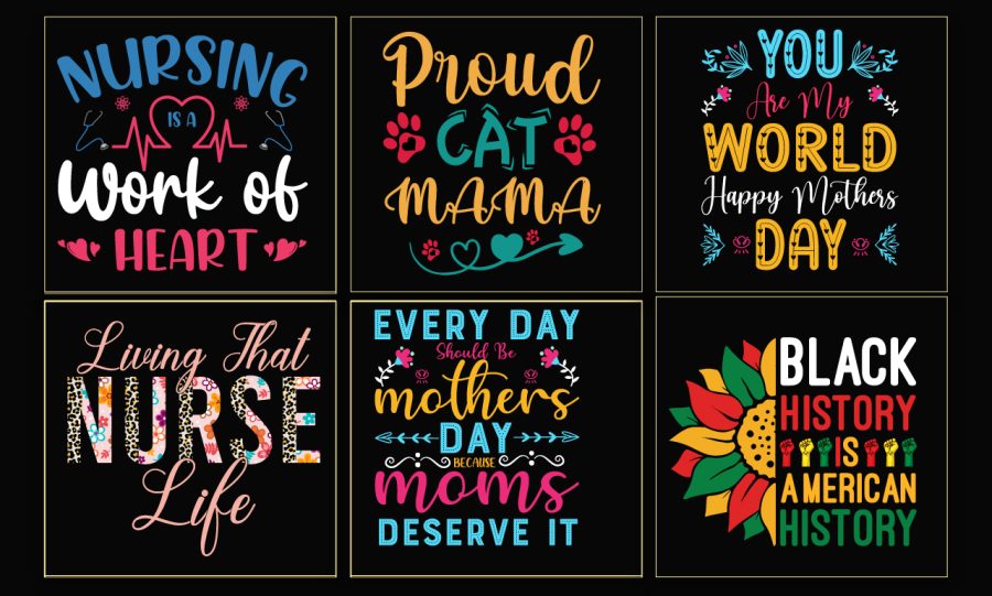 I will do minimal creative typography t shirt and custom t shirt design
