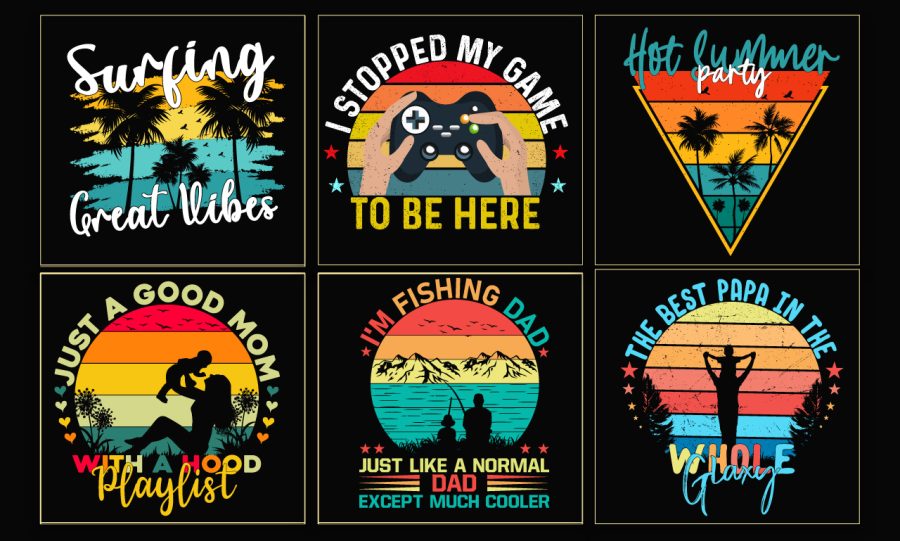 trendy retro vintage t shirt design and creative custom graphic t shirt
