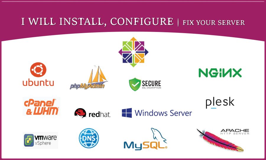 I will fix your linux, windows server issue