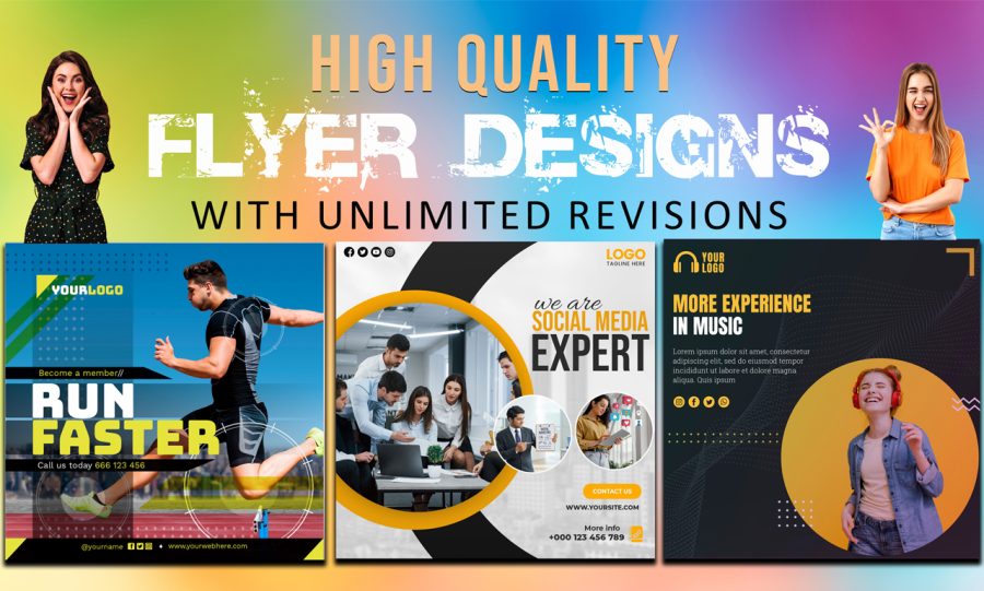 I will design printable or digital flyers, business, sports, events, dj party flyers