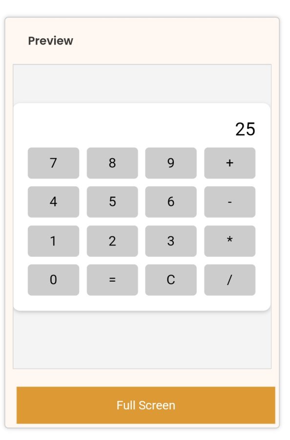 Simple calculator for basic calculations script in HTML