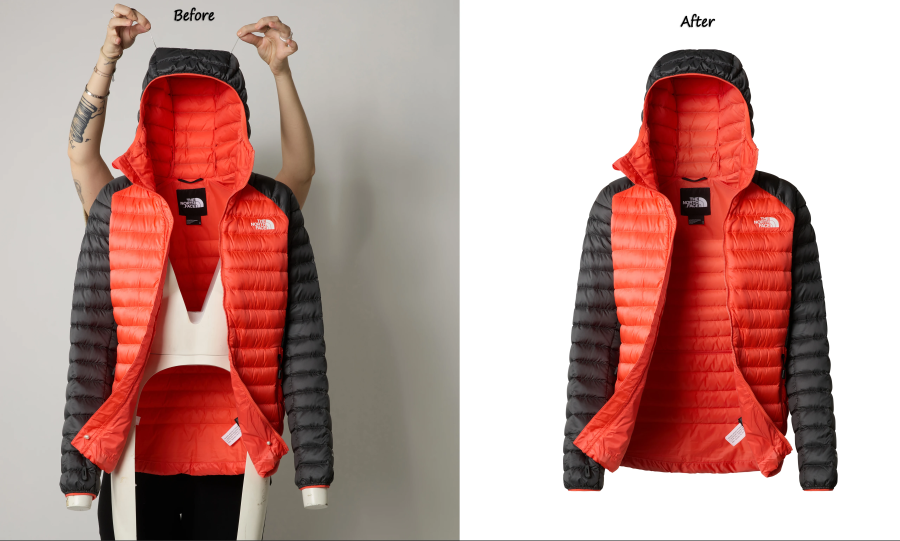 Neck Join Service with Photoshop or 5 ghost mannequin removal for Seamless Designs
