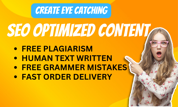 i will write an article of 500 words or blog post or any seo content for you