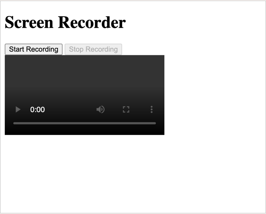Basic screen recording app with Colorful Styling 