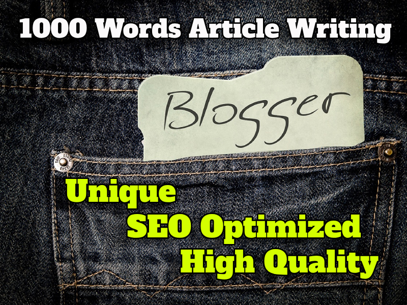 1000 words of unique SEO optimized content writing for your Website, Blogs, and Pages