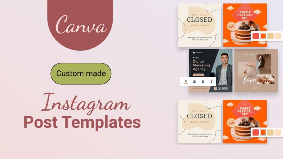 I will design aesthetic bespoke canva templates
