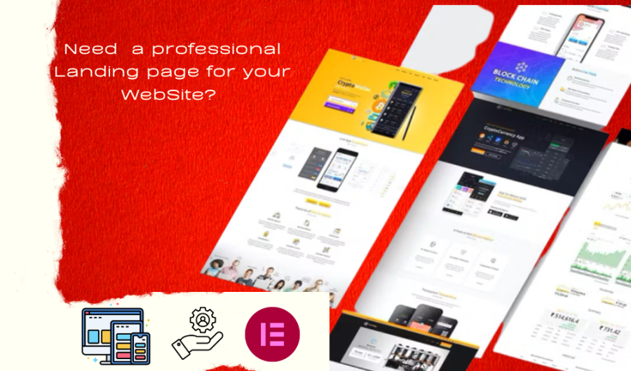 I will design WordPress landing page or elementor landing page design