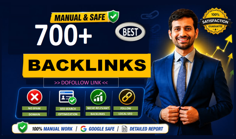Get 700+ Strong Dofollow SEO Backlinks Manual Link Building for Higher Ranking