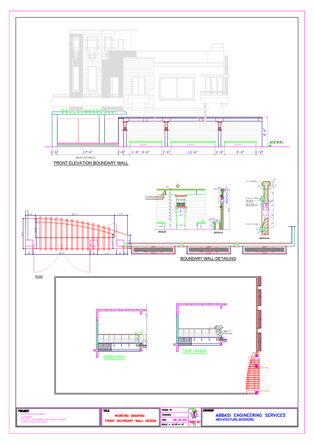 Architectural Section Elevation Floor Plan Detail Drawing Autocad Drawing