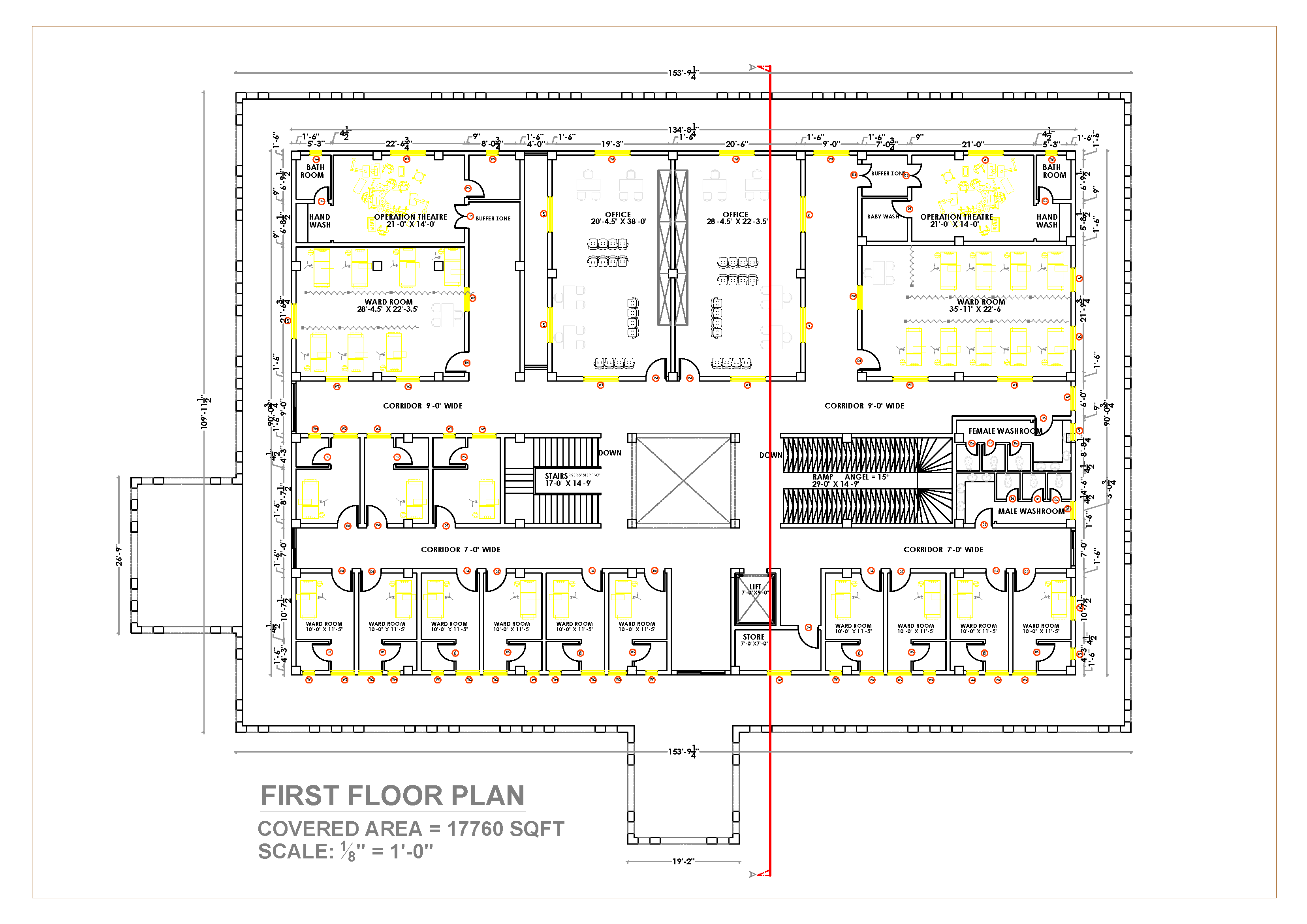 Architectural Section Elevation Floor Plan Detail Drawing Autocad Drawing