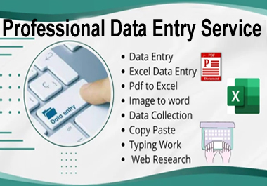 I will be your virtual assistant for data entry, web research and data mining assistant 