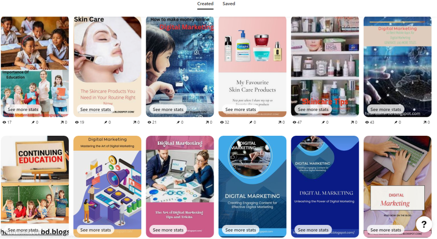 I Will Create 300 Pins 30 board as a setup, optimize and do Pinterest marketing, pins & boards 
