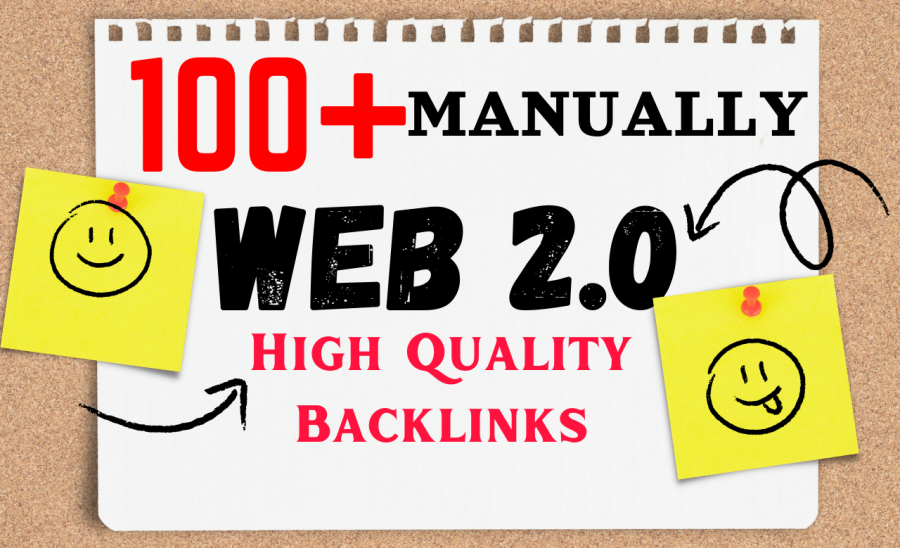  100+ Manually WEB 2.0 high quality backlinks, high da on google indexed 