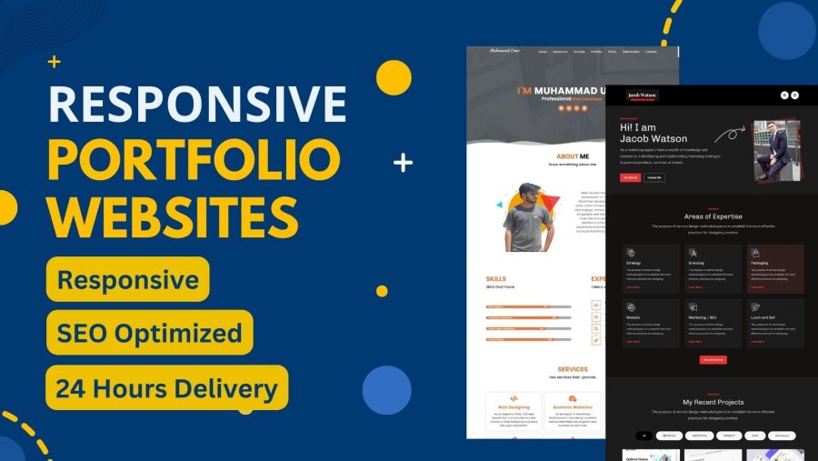 I will design professional and optimized Portfolio Websites with WordPress.
