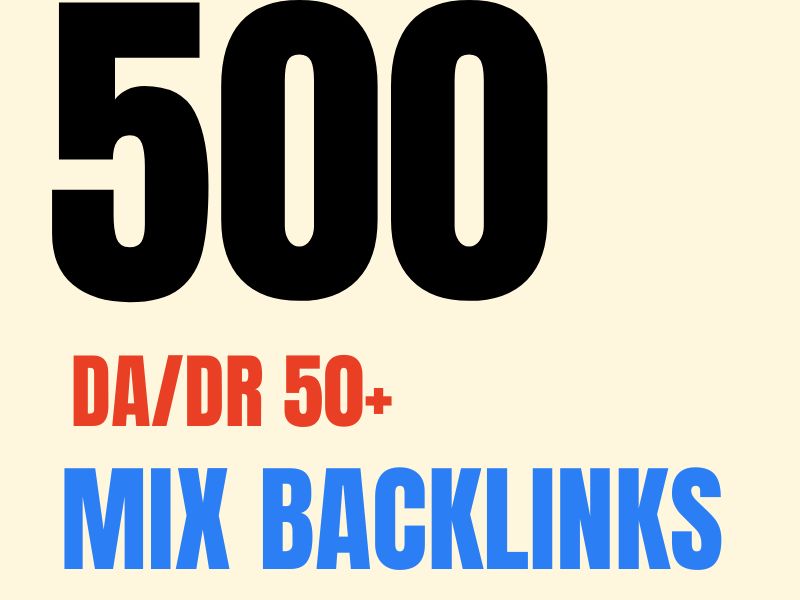 Top 500 Dofollow Mix-Backlinks for your Website