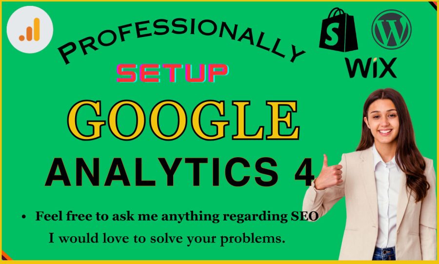 I will setup google analytics or ga4, search console for your website